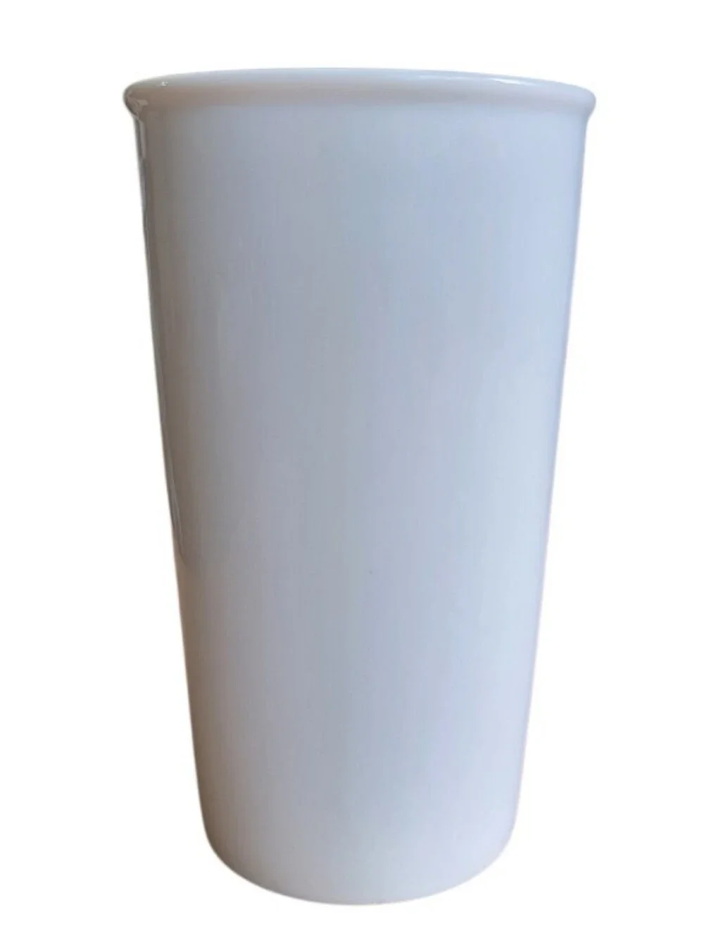 Starbucks 2017 Classic White Ceramic Travel Tumbler Mug 11 oz